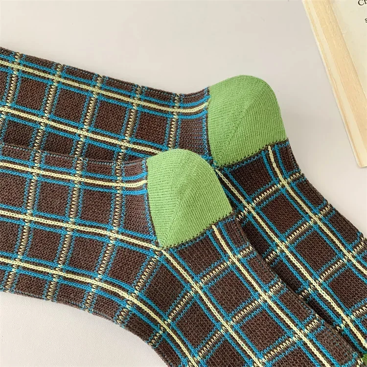 Mix Pattern Crew Socks - Ice Cream Cake