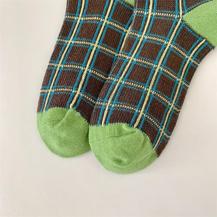 Mix Pattern Crew Socks - Ice Cream Cake