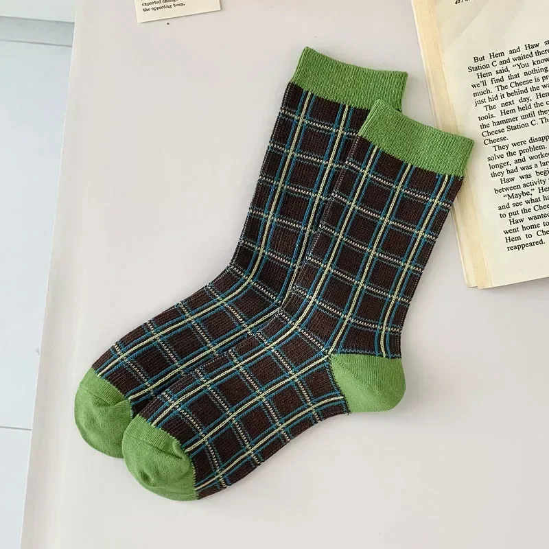 Mix Pattern Crew Socks - Ice Cream Cake