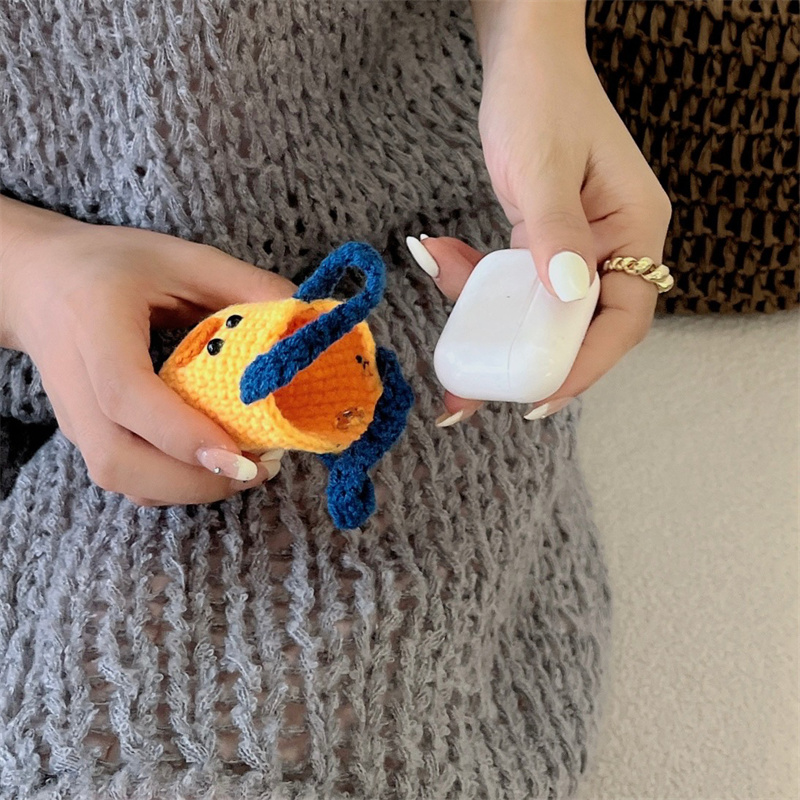 Crochet Duck Tote AirPods Case Cover