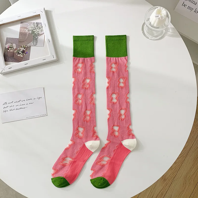 Pop Transparent Knee High Socks (4 Designs)