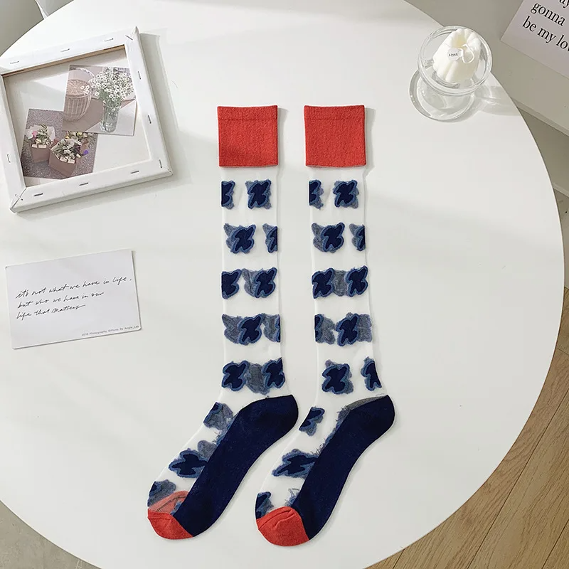 Pop Transparent Knee High Socks (4 Designs)
