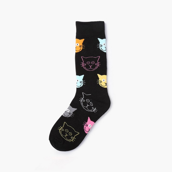 Cat Pattern Ankle Socks (4 Colours) – Ice Cream Cake