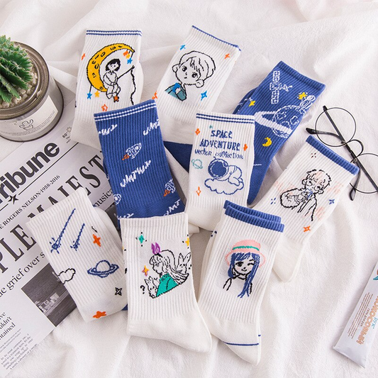Dreamy Friends Crew Socks (9 Designs)