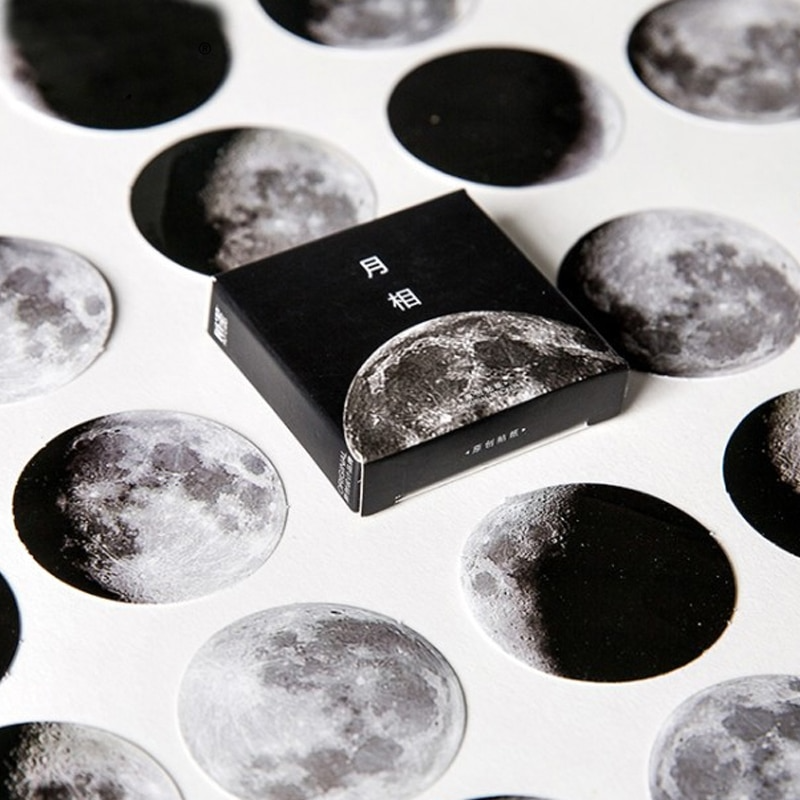 Moon Ice Sticker Moon Sticker Set (45 Stickers) – Ice Cream Cake