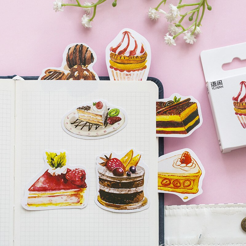 Cake Theme Sticker Set (50 Stickers)
