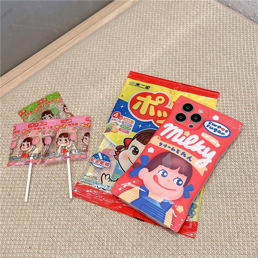 Peko Milky Candy Snack Packet iPhone Case