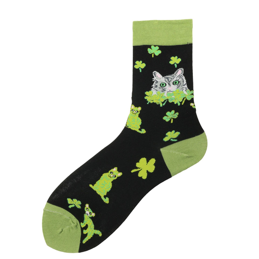 Lucky Cat Ankle Socks - Ice Cream Cake