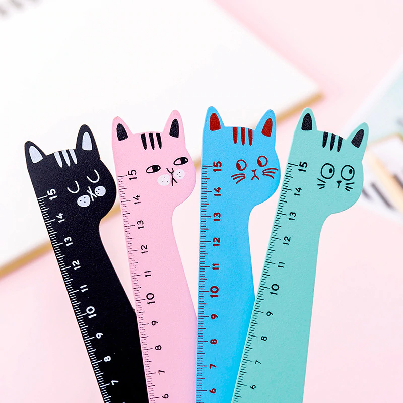 Mini Fat Cat Ruler Kitty Cat Ruler (4 Designs) – Ice Cream Cake