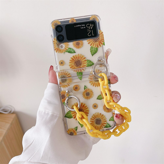 Sunflower Galaxy Z Flip Phone Case
