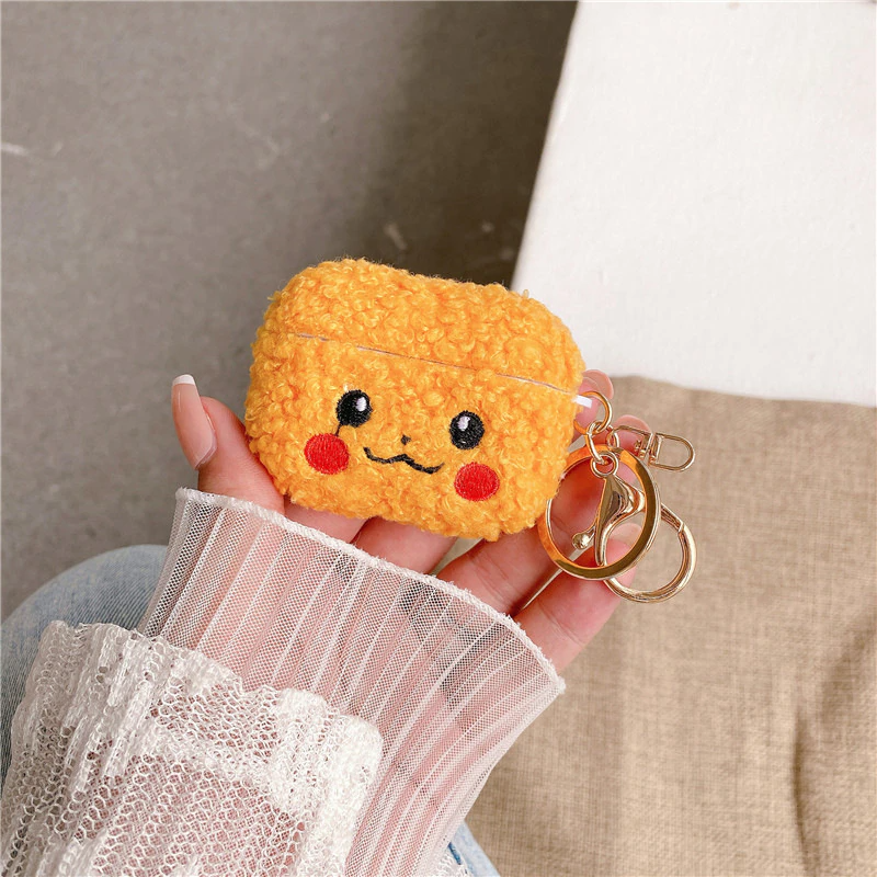 Fluffy Pikachu Airpod Case Cover