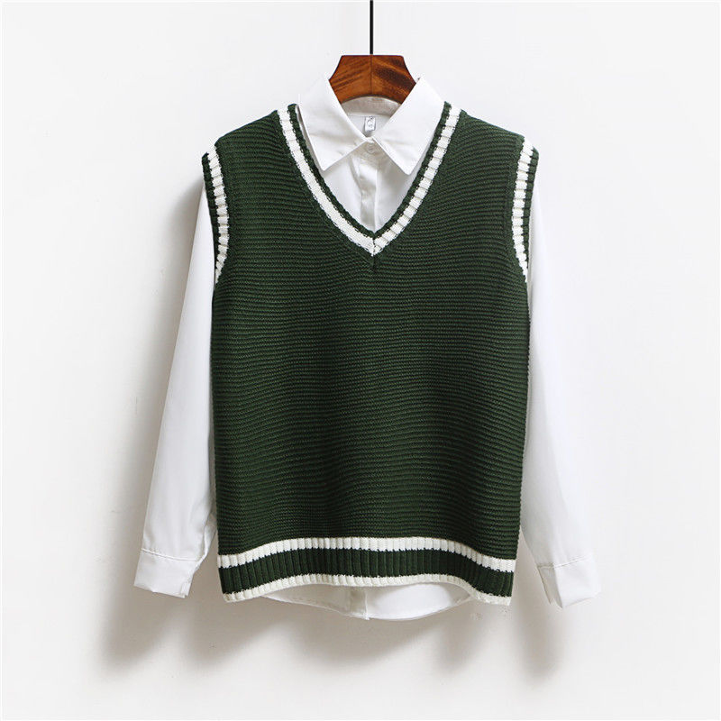 Contrast Stripe Sweater Vest (5 colours)