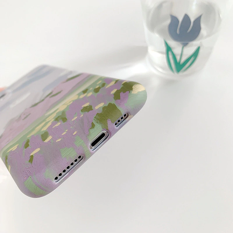 Pastel Painted Meadow iPhone Case