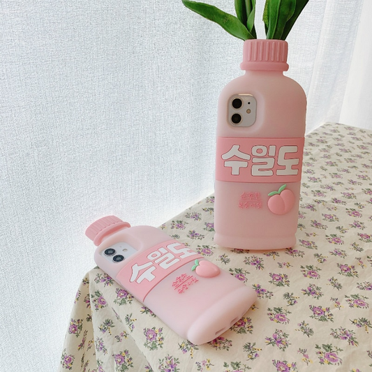Korean Peach Drink iPhone Case