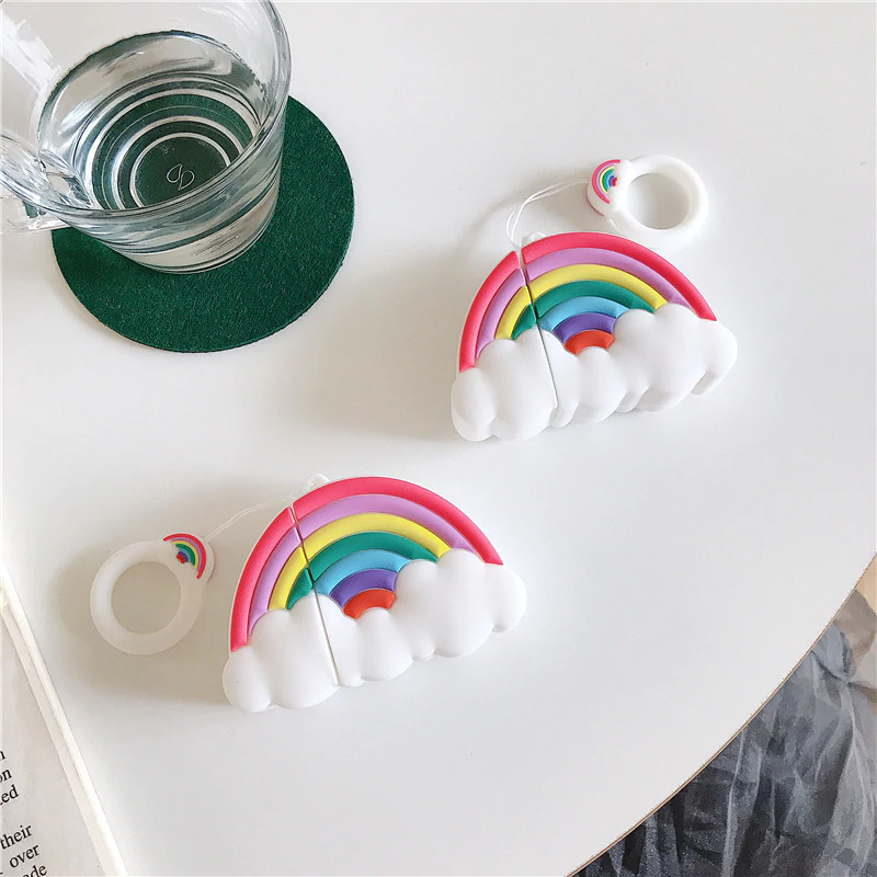 Pastel Rainbow Airpod Case Cover