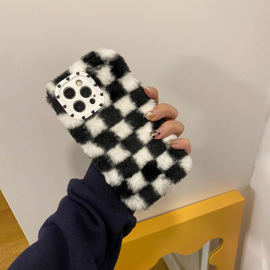 Checkerboard Plush iPhone Case