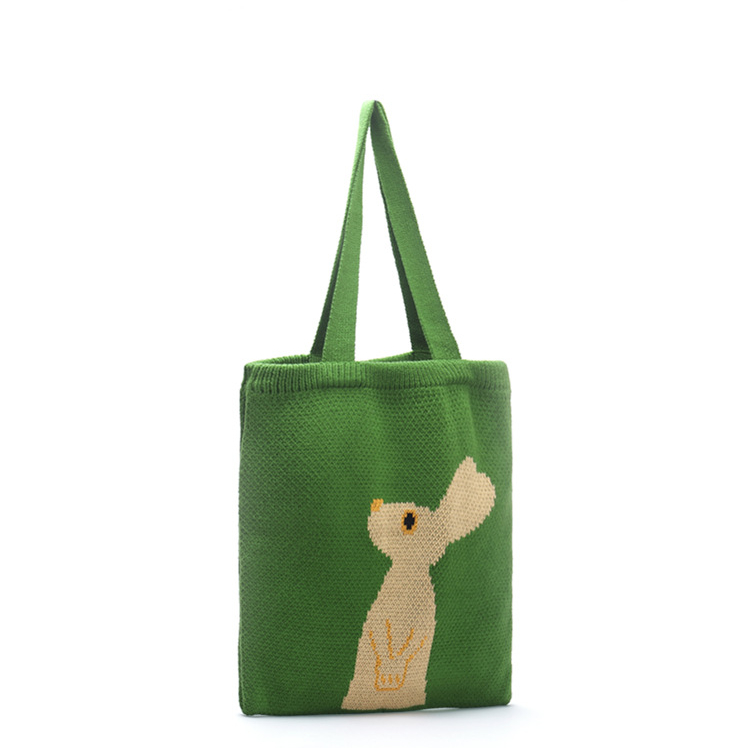 Knitted Bunny Tote