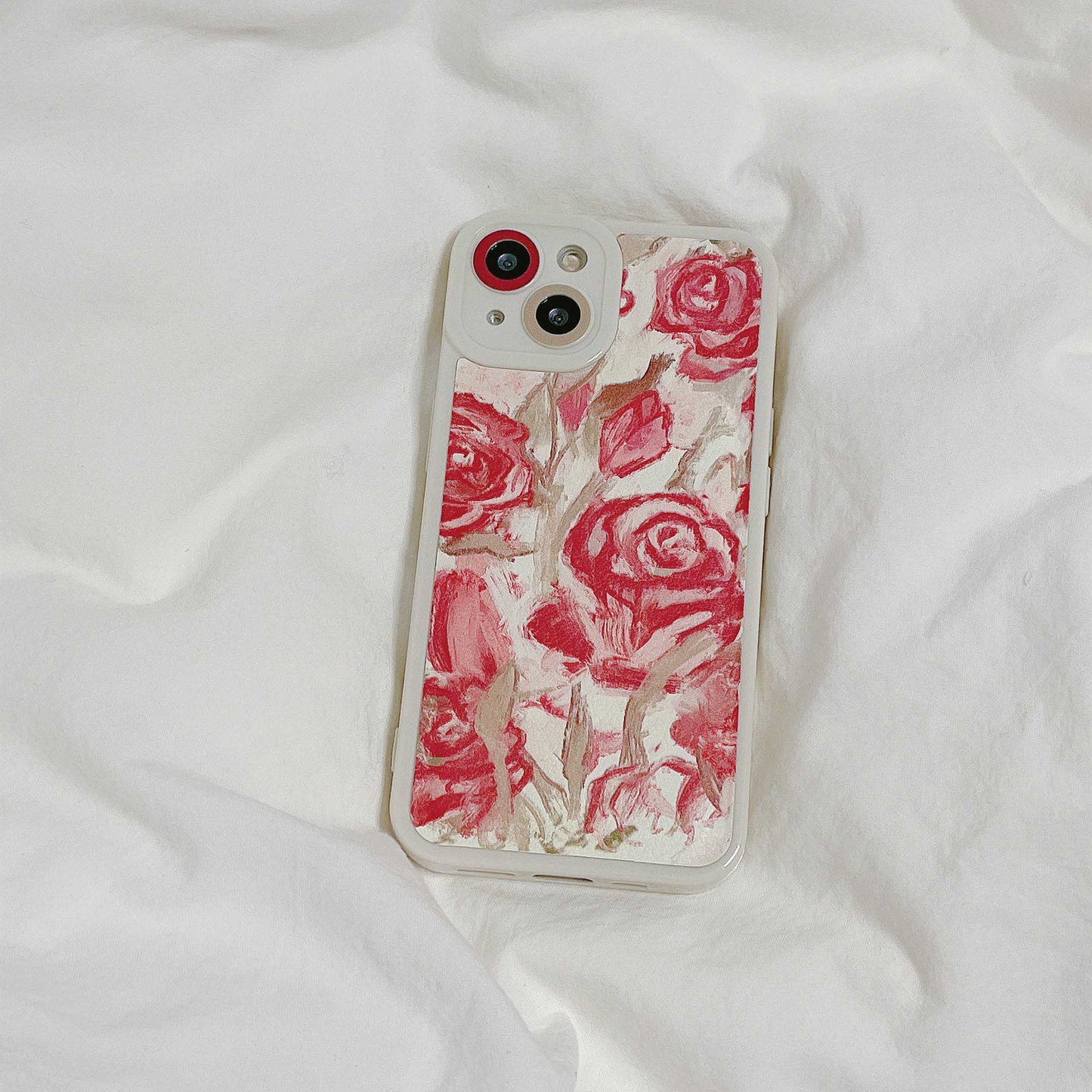 Grandma's Rose Wallpaper iPhone Case (2 Designs)