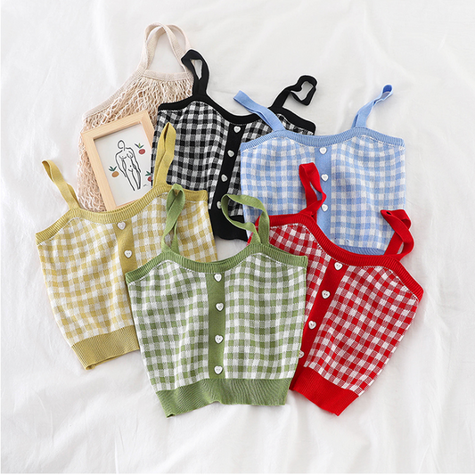 Cottage Picnic Knit Tank Top (6 Colours)