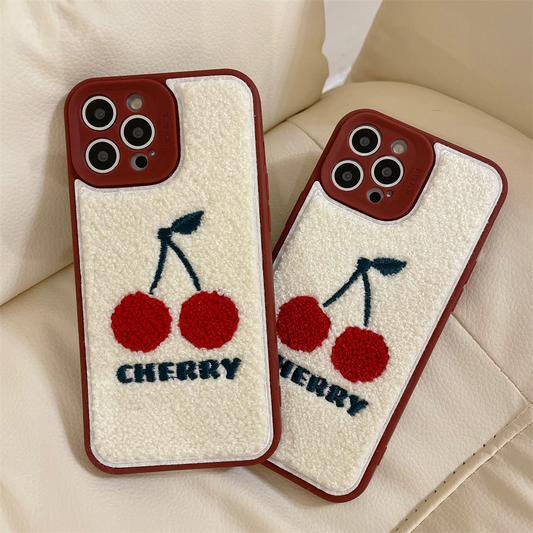 Plush Cherry iPhone Case