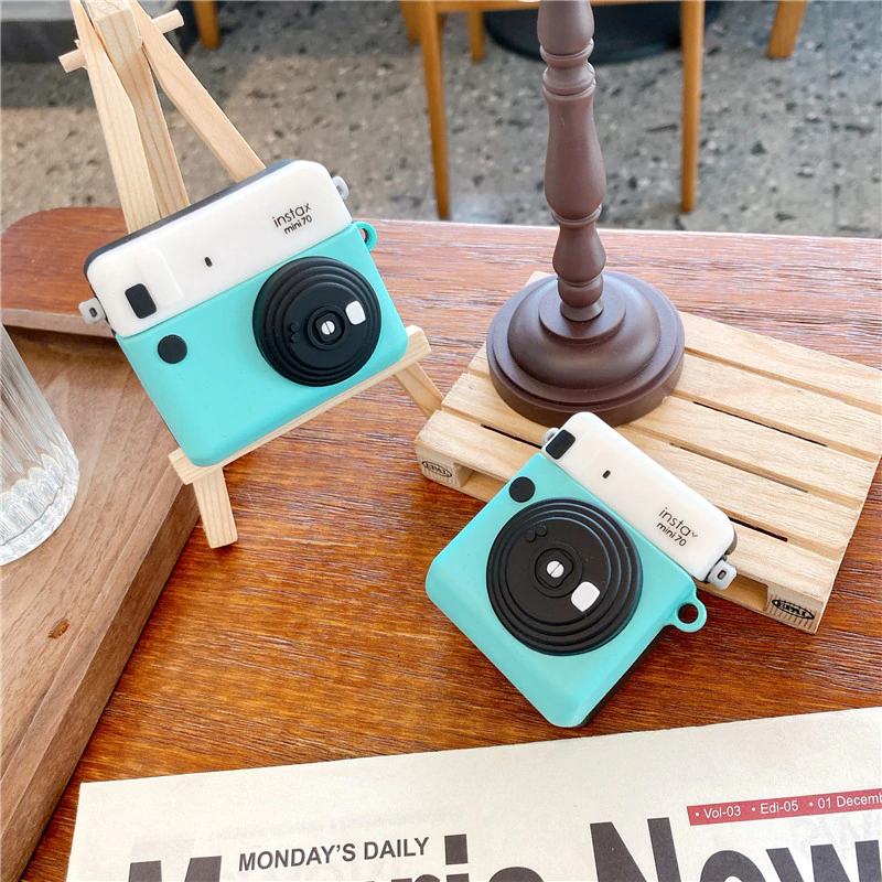 Instant Camera Airpod Case Cover (3 Colours) Airpods 1/2 Mint