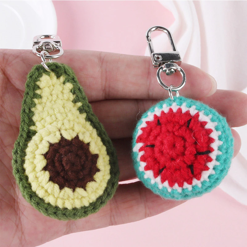Crochet Fruit Keychain (5 Designs)