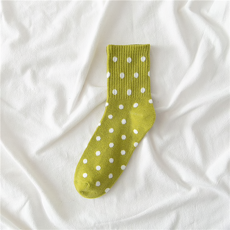 Colourful Polka Dot Socks (10 Colours) - Ice Cream Cake