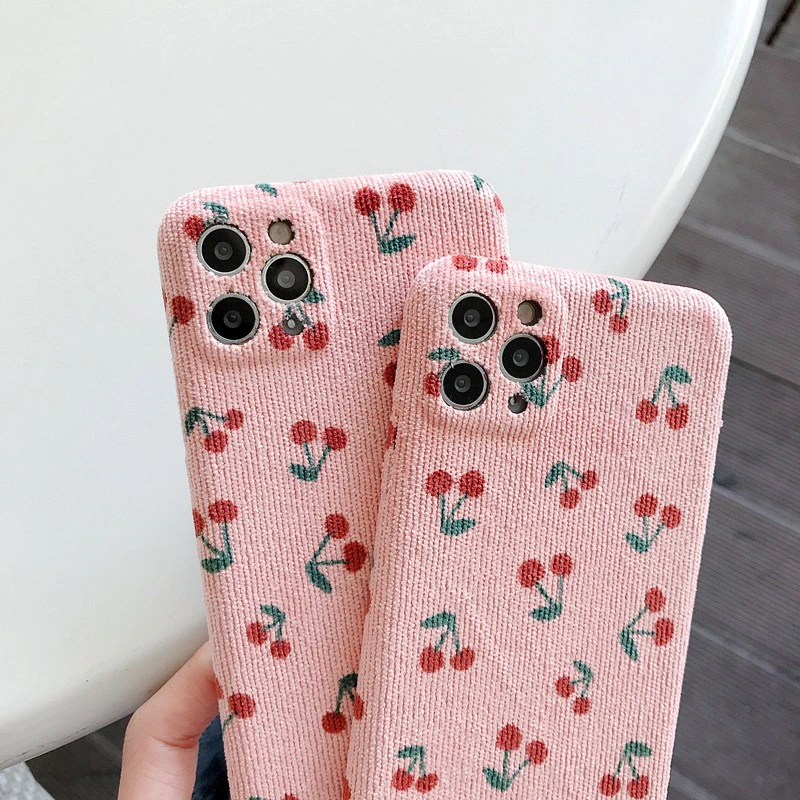 Cherry Fabric iPhone Case