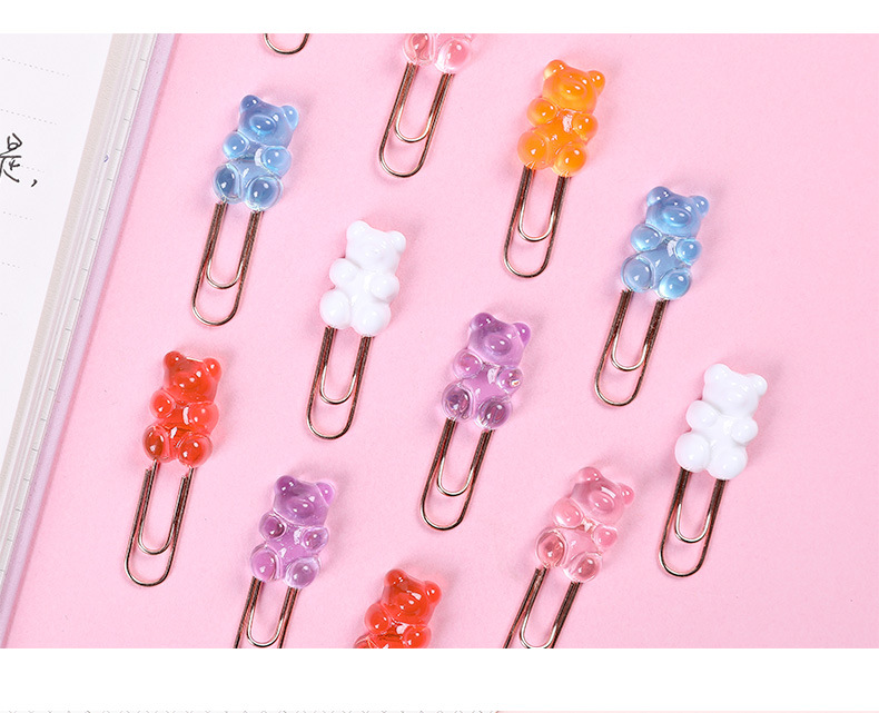 Gummy Bear Paperclips (10 pcs)