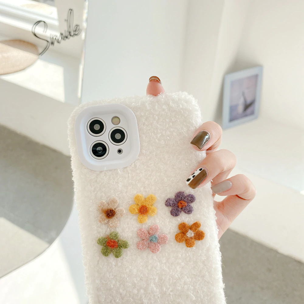 Fuzzy Flower iPhone Case