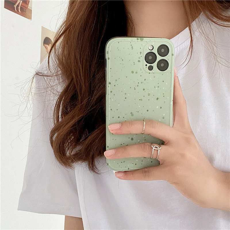 Mint Speckle iPhone Case