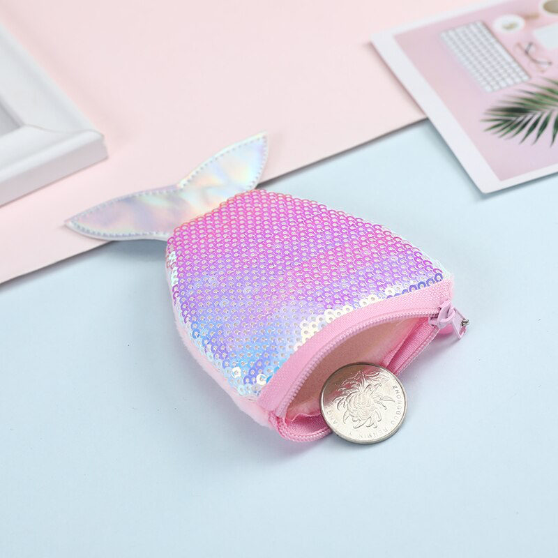 Sequin Fish Tail Coin Purse (6 Colours) - Ice Cream Cake