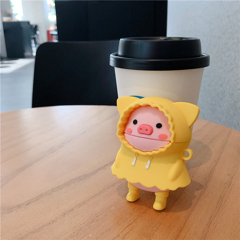 Rainy Day Piglet Airpod Case Cover