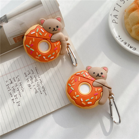 Donut Bear Airpod Case Cover