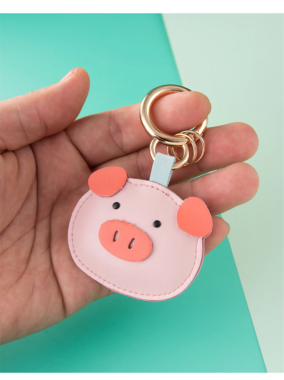 Puffy Animal Face Keychain (4 Designs)