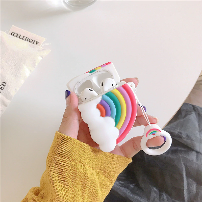 Pastel Rainbow Airpod Case Cover