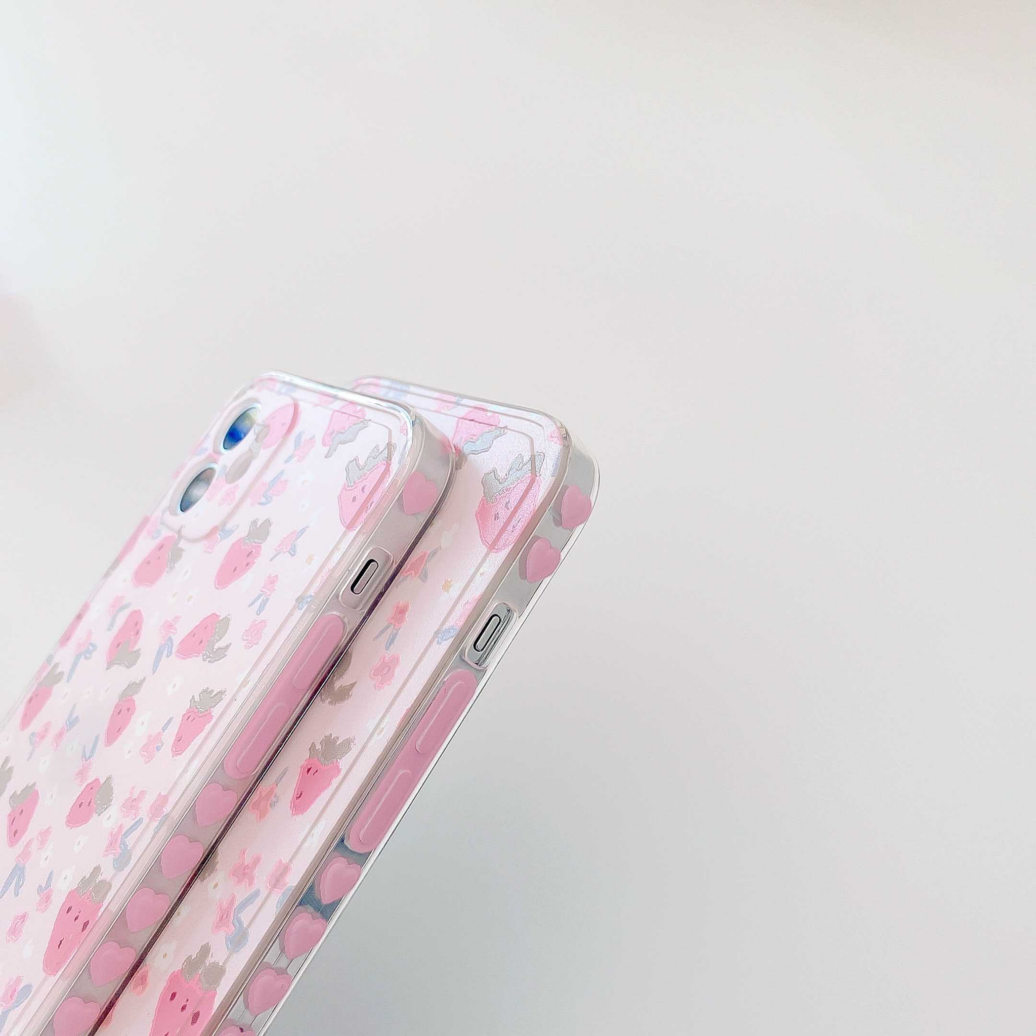 Pastel Strawberry iPhone Case