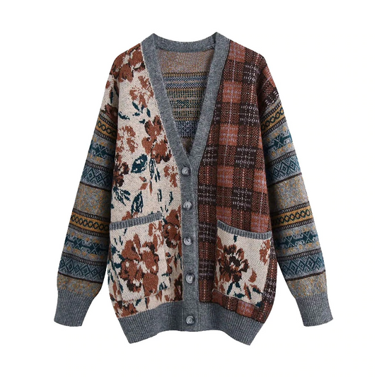 Grandma's House Patchwork Cardigan