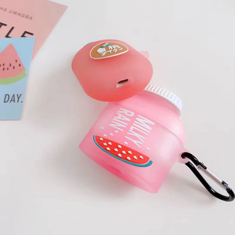 Pink Fruit Drink Airpod Case Cover (2 Designs)