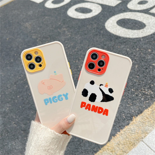 Party Pig and Panda Bear iPhone Case (2 Designs)