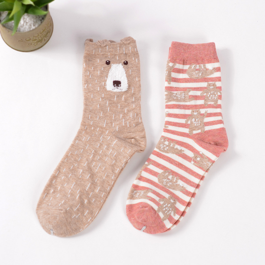 Spotted Bear Crew Sock Set (set of 2 pairs)