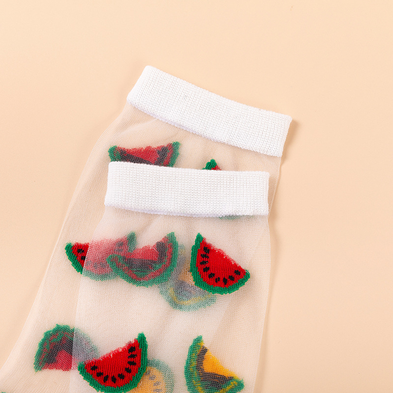 Transparent Fruit Ankle Socks (5 Designs)