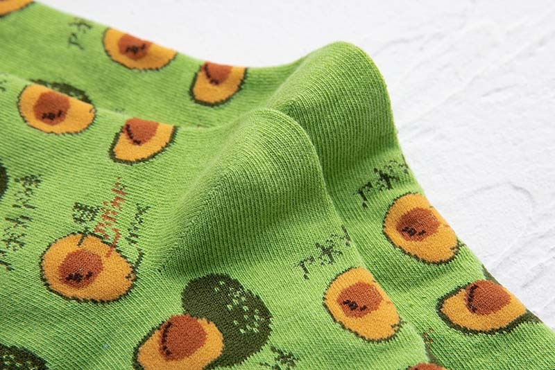 Japanese Fruit Pattern Ankle Socks (7 Designs)