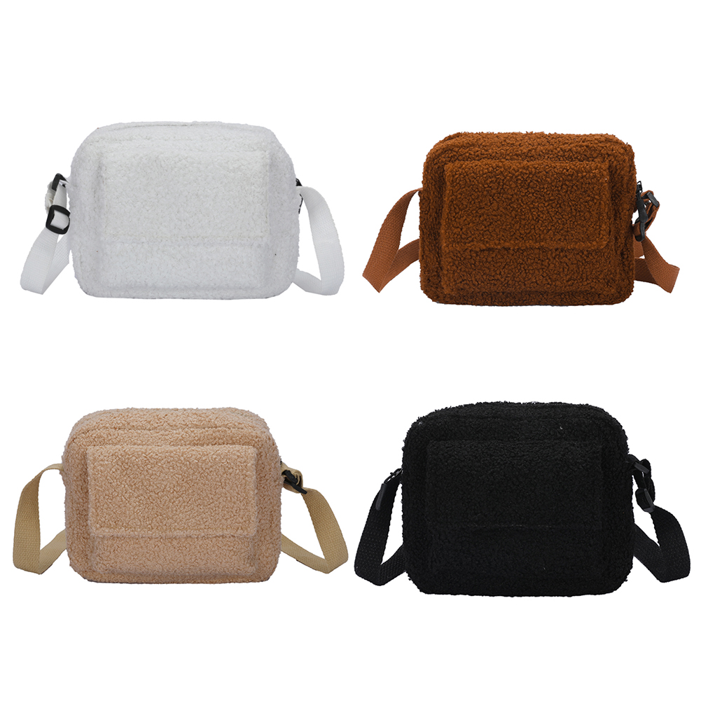 Teddy Plush Flap Bag (4 Colours)