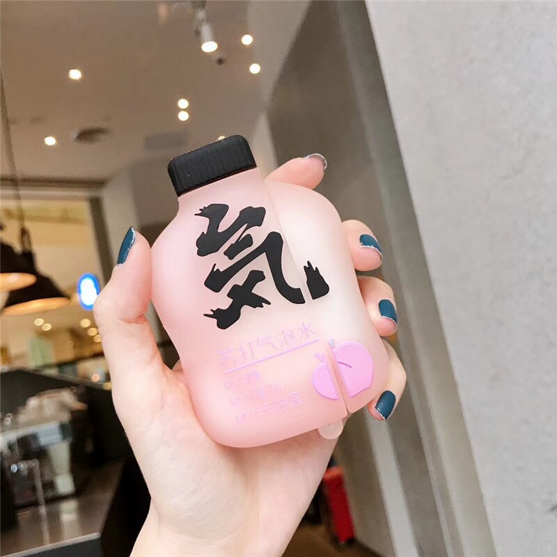 Japanese Peach Drink Airpod Case Cover (2 Colours)