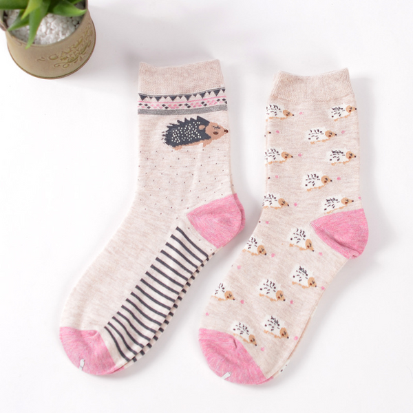 Hedgehog Ankle Sock Set (set of 2 pairs)
