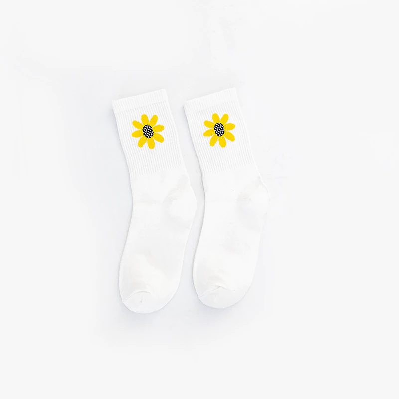 60s Sunflower Ankle Socks (5 Colours)