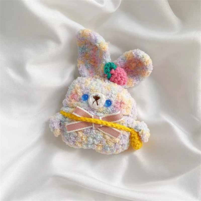 Pastel Soft Teddy Bear/Bunny Face Airpod Case Cover (2 Designs)