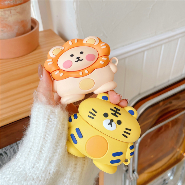 Tiger and Lion AirPods Case Cover (2 Designs) – Ice Cream Cake