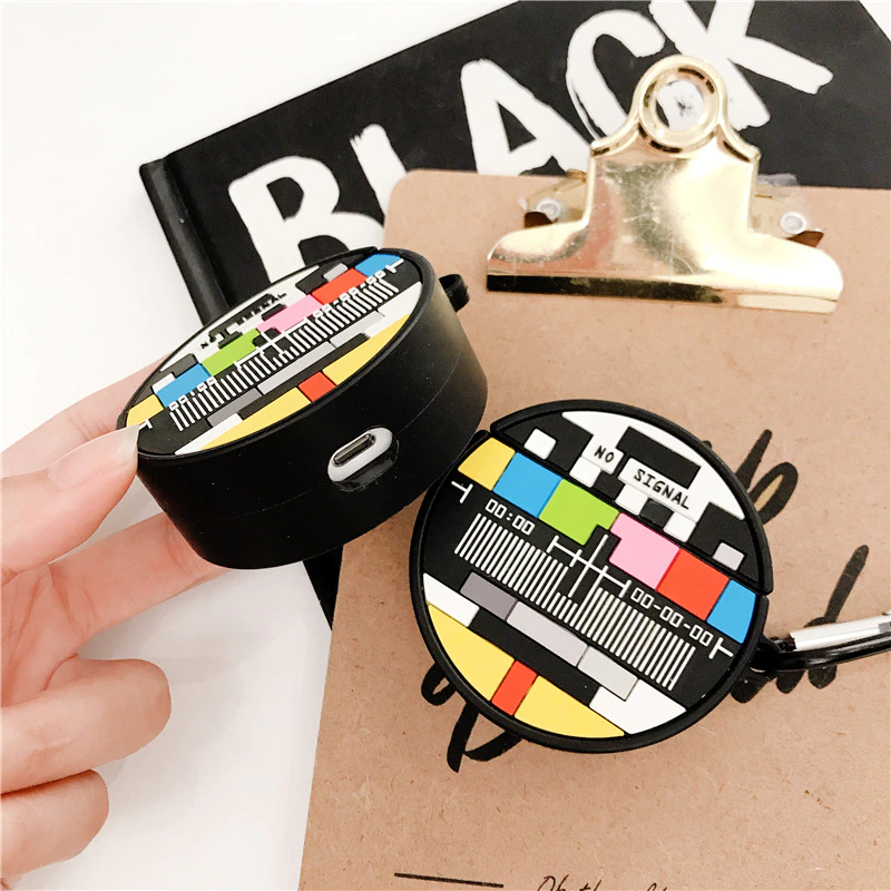 TV Test Pattern Airpod Case Cover